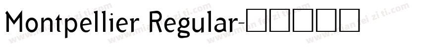 Montpellier Regular字体转换